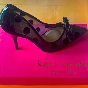Kate Spade Women’s Lisa Black Mesh Pumps  New Size 8